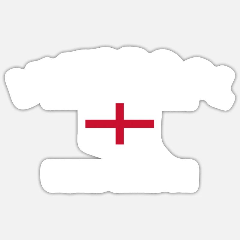 Liverpool Angleterre Anglais Drapeau Anglais - Sticker taille S (10 x 10 cm) - blanc mat