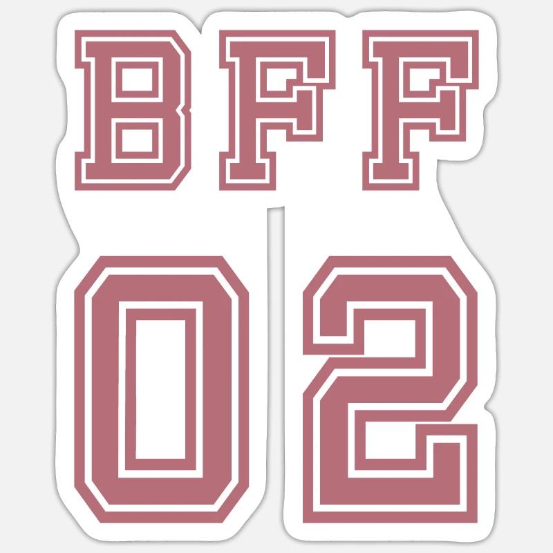 BFF - Sticker size S (10 x 10 cm) - white matte