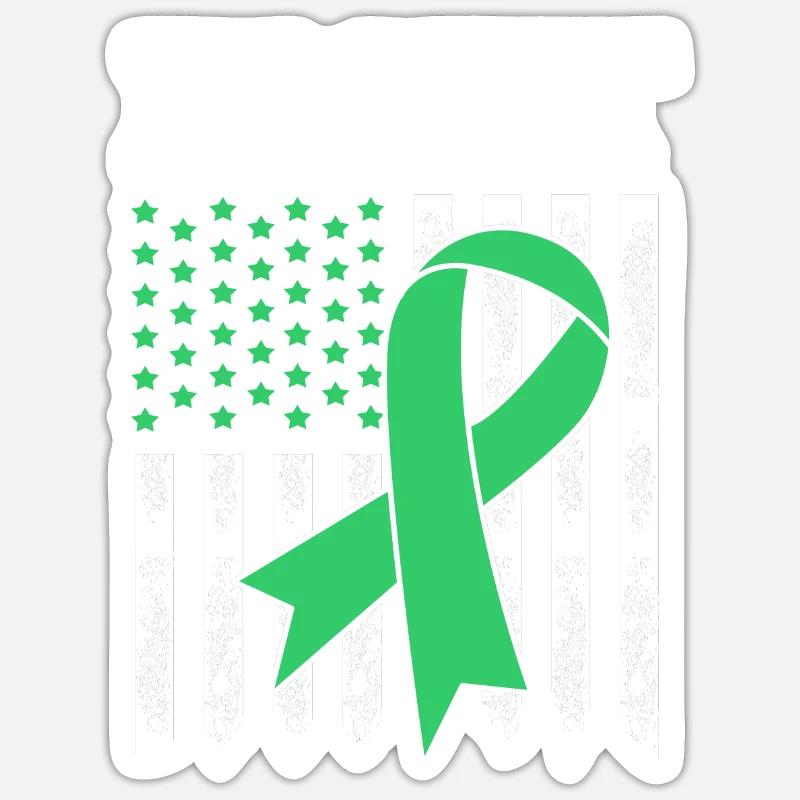 Lebererkrankung - Sticker Größe S (10 x 10 cm) - Mattweiß