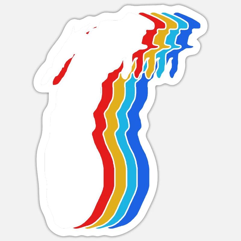 Grands Lacs - Sticker taille S (10 x 10 cm) - blanc mat