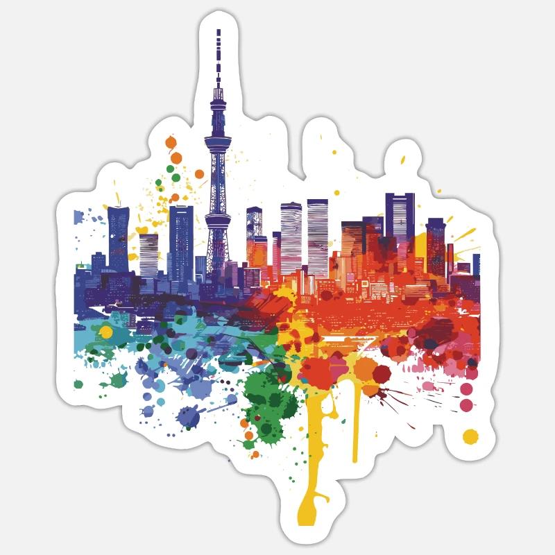 Handa - Sticker size S (10 x 10 cm) - white matte