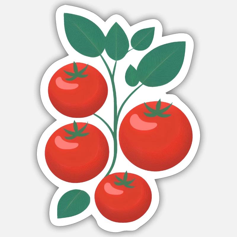 Tomates Sticker taille S (10 x 10 cm)