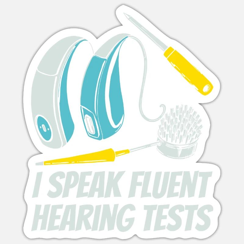 Prothésiste - Sticker taille S (10 x 10 cm) - blanc mat