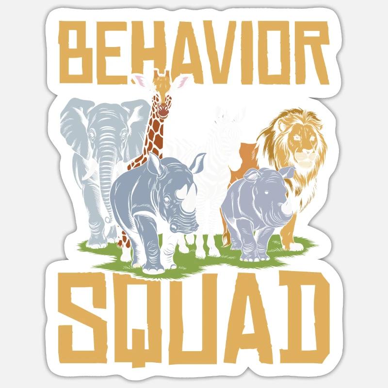 Éthologue Kader - Sticker taille S (10 x 10 cm) - blanc mat
