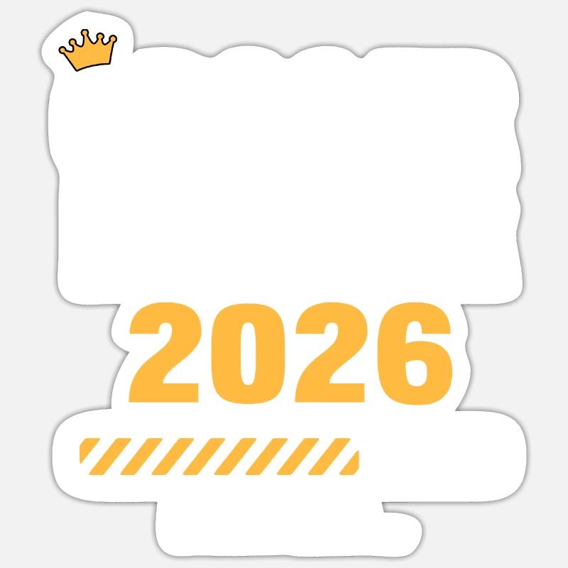 Großer Bruder 2026 Loading - Sticker Größe S (10 x 10 cm) - Mattweiß