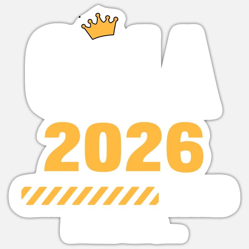 Grandma 2026 Loading - Sticker size S (10 x 10 cm) - white matte