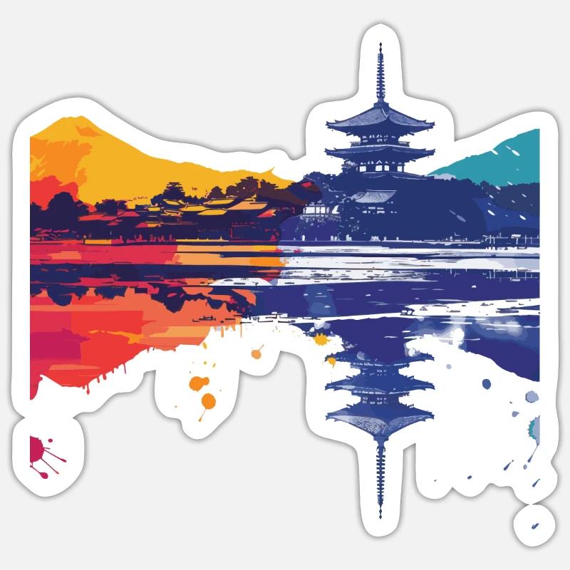 Kamakura - Sticker size S (10 x 10 cm) - white matte