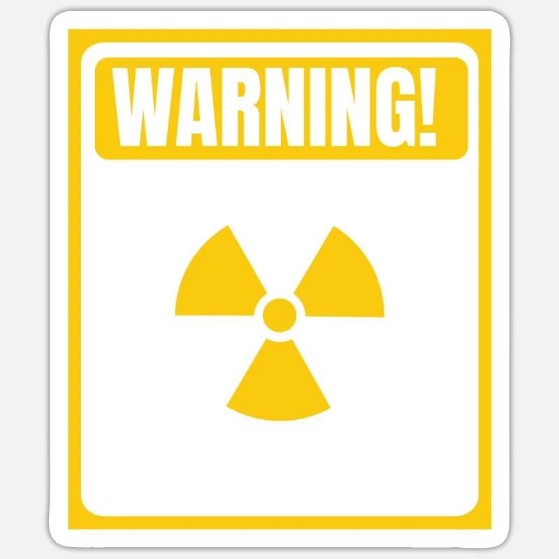 Hard At Work Do Not Bother Energy Uranium Nuclear Sticker size S (10 x 10 cm)