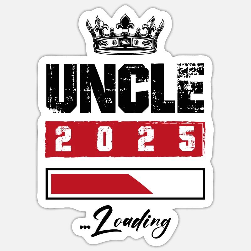 Onkel 2025 Loading Sticker Größe S (10 x 10 cm)