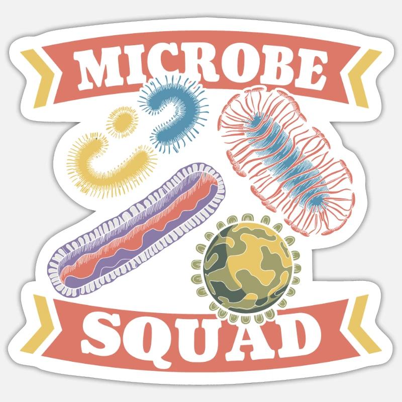 Bactériologiste Kader Sticker taille S (10 x 10 cm)