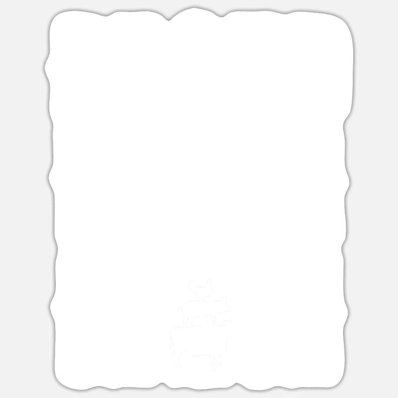 Proud Farm Mama Statement - Sticker size S (10 x 10 cm) - white matte