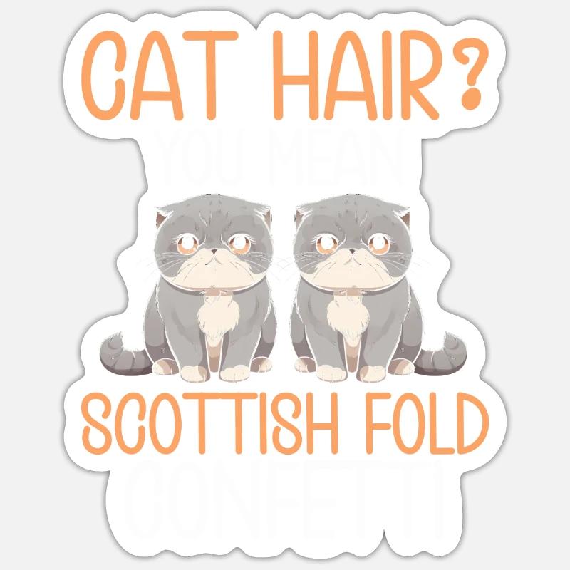 Chat - Sticker taille S (10 x 10 cm) - blanc mat