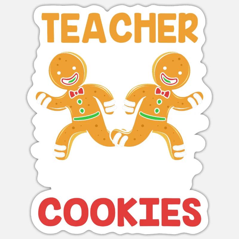 Lebkuchenmann Lebkuchenherz Lebkuchen Naschen - Sticker Größe S (10 x 10 cm) - Mattweiß