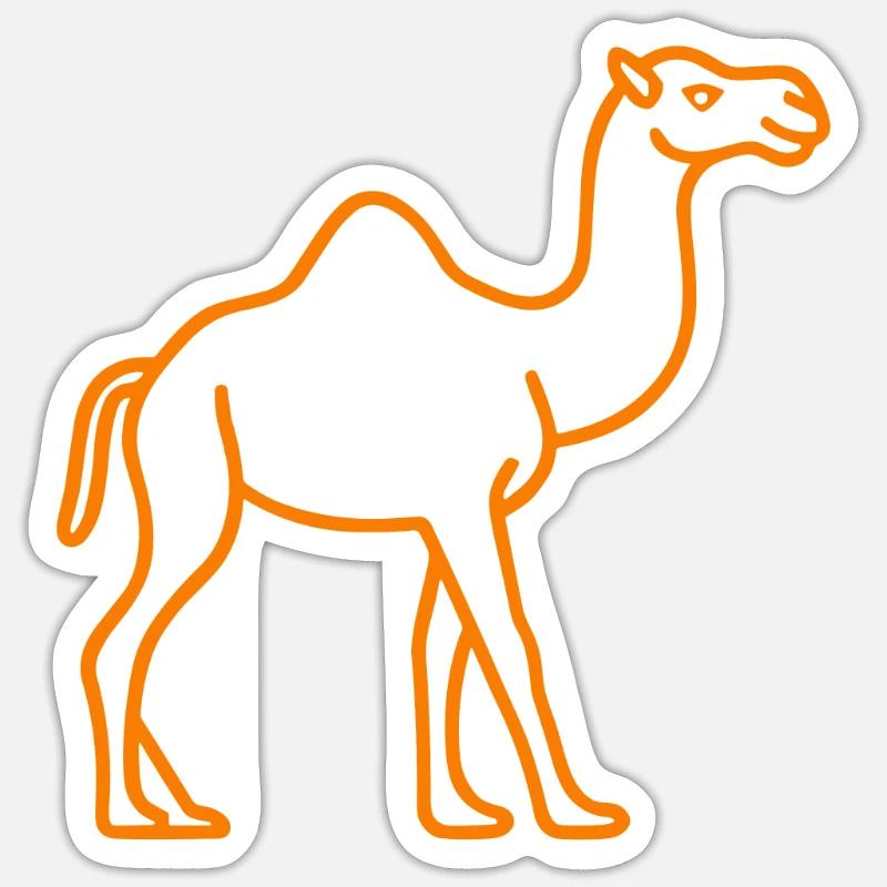 Dromadaire Sticker taille S (10 x 10 cm)