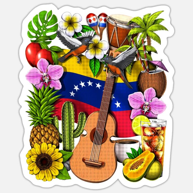 Venezuela Pride - Sticker size S (10 x 10 cm) - white matte