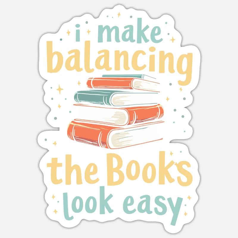Buchhalter Sticker Größe S (10 x 10 cm)