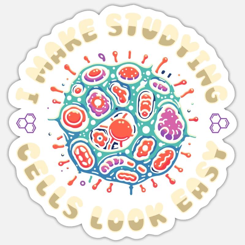 Biochemiker - Sticker Größe S (10 x 10 cm) - Mattweiß