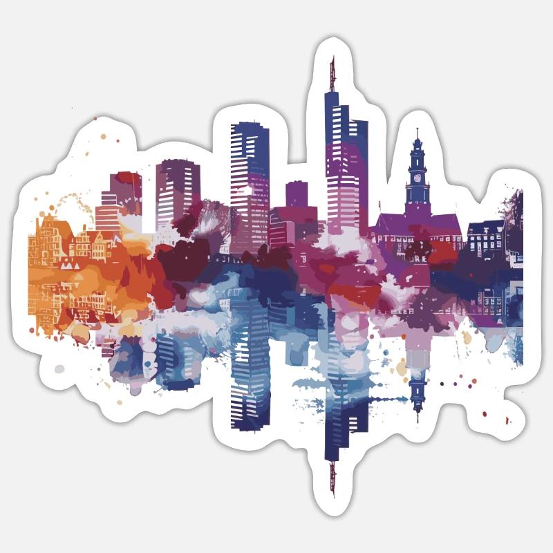 Ede - Sticker size S (10 x 10 cm) - white matte