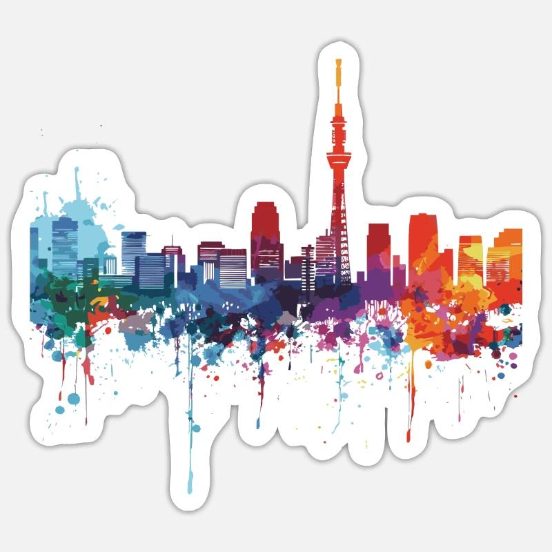 Numazu - Sticker taille S (10 x 10 cm) - blanc mat