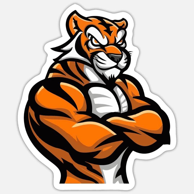 Tiger Comic Sticker size S (10 x 10 cm)