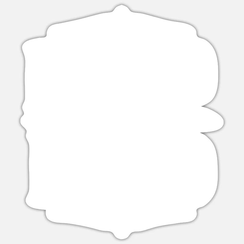 Sang et lien - Sticker taille S (10 x 10 cm) - blanc mat