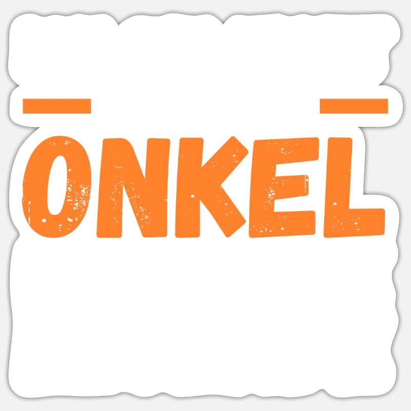 Uncle - Sticker size S (10 x 10 cm) - white matte