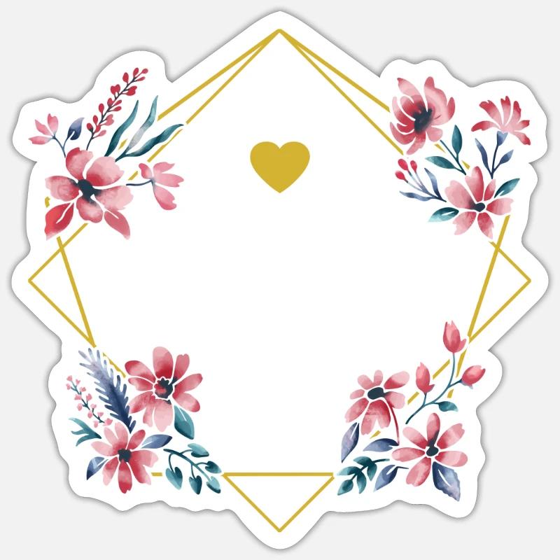 Assistentin mit Herz Sticker Größe S (10 x 10 cm)
