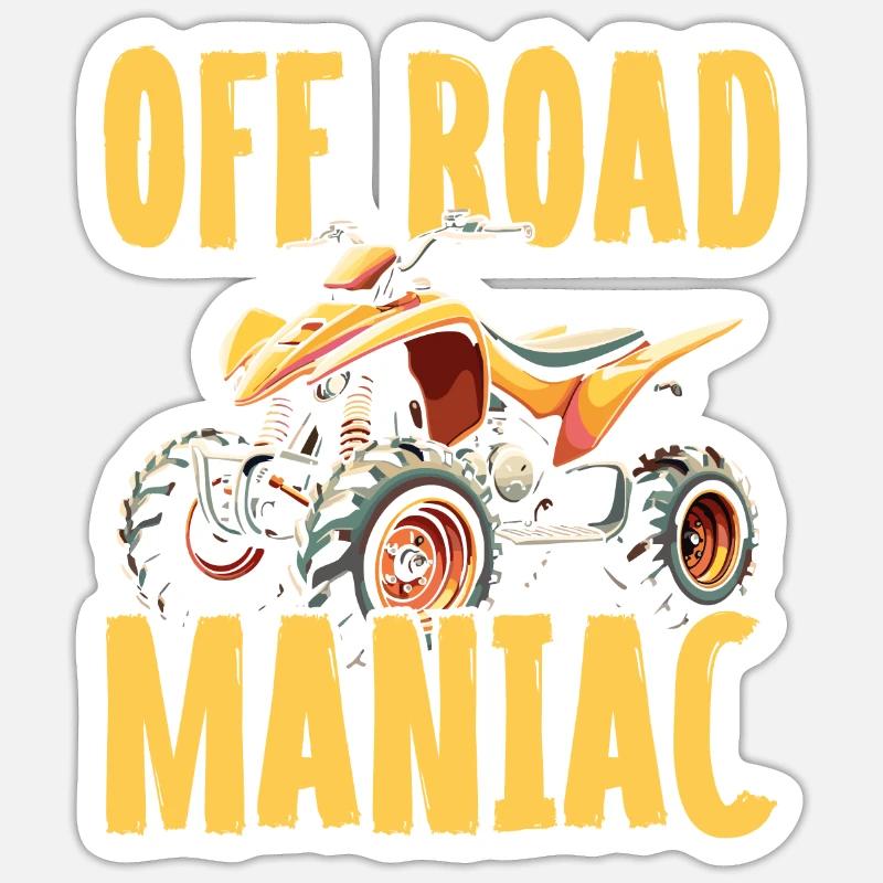 Offroad Maniac - Conception d’aventure en quad Sticker taille S (10 x 10 cm)