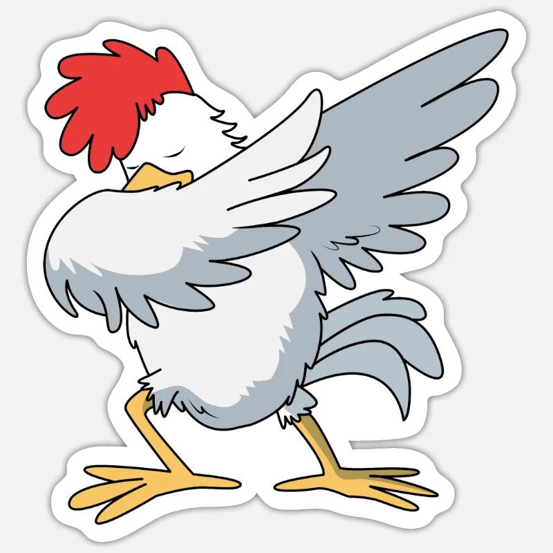 Chicken Poultry - Sticker size S (10 x 10 cm) - white matte