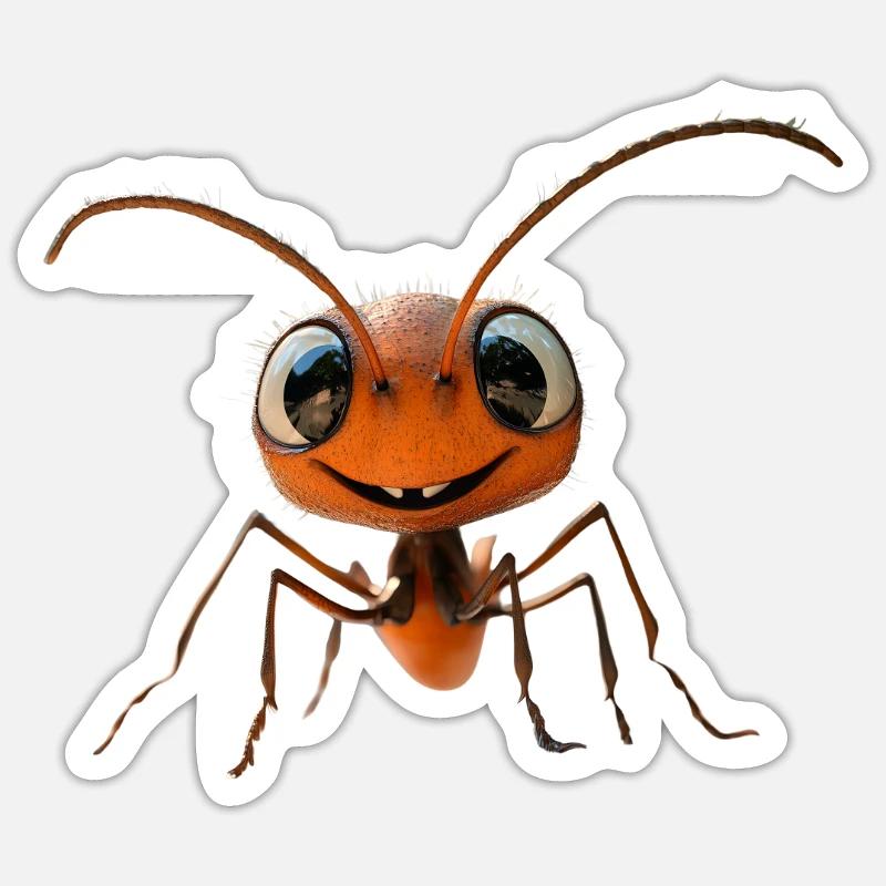 fourmi fourmi de forêt fourmi de feu insecte fourmis mignonnes Sticker taille S (10 x 10 cm)