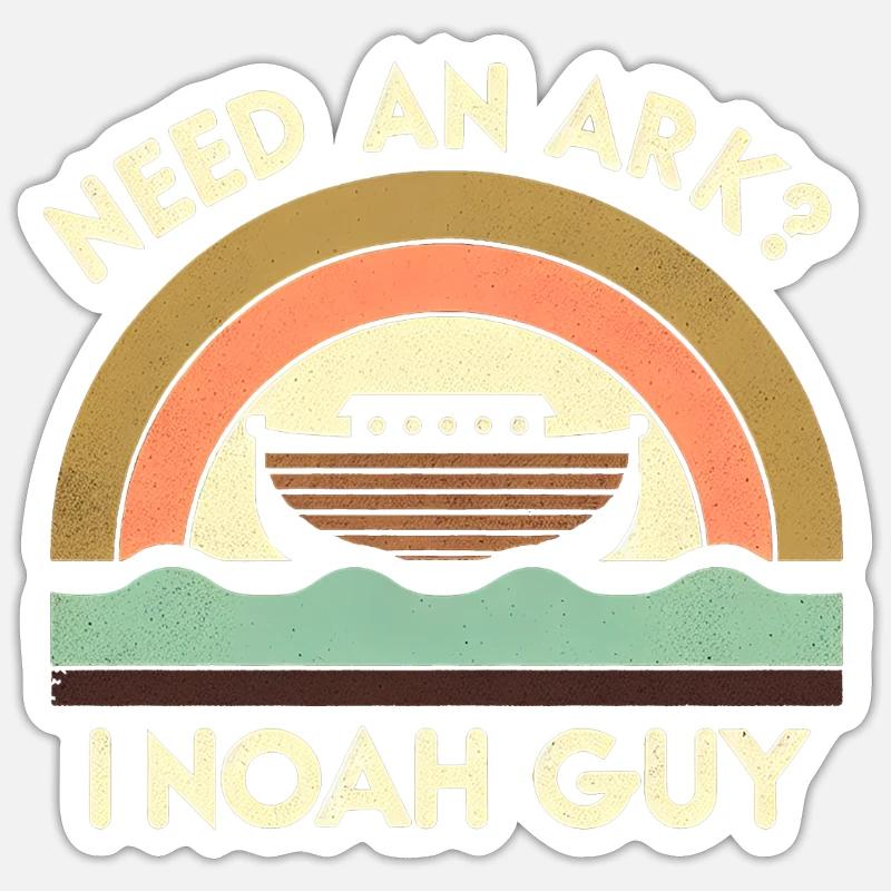 Need An Ark I Noah Guy 7 Sticker Größe S (10 x 10 cm)