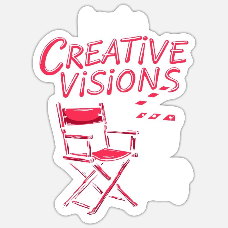 Creative Director - Sticker size S (10 x 10 cm) - white matte
