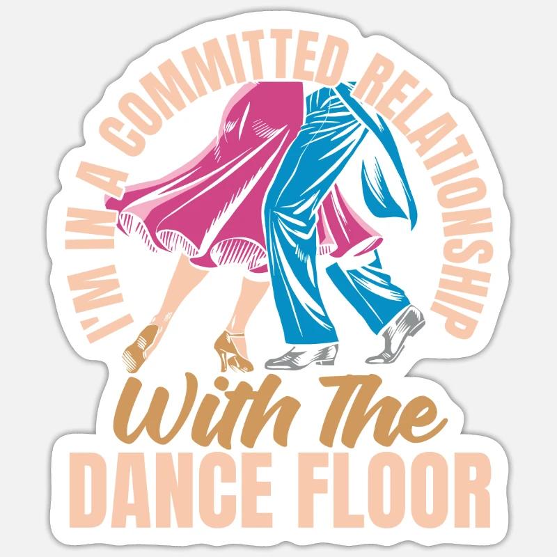 Dancing Dancers Sticker size S (10 x 10 cm)