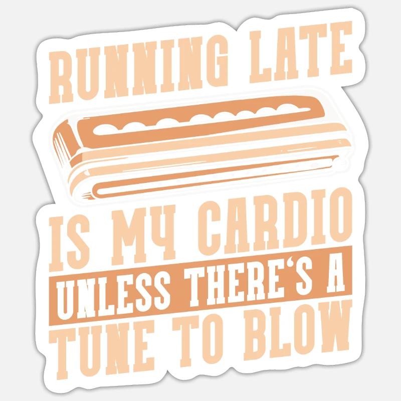 Harmonica Sticker taille S (10 x 10 cm)