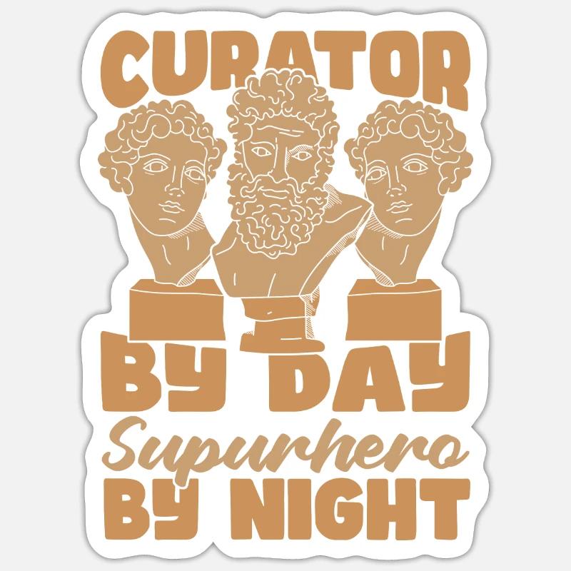 Curator Sticker size S (10 x 10 cm)