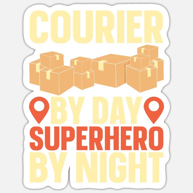 Messager - Sticker taille S (10 x 10 cm) - blanc mat