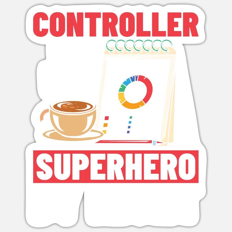 Controller - Sticker size S (10 x 10 cm) - white matte