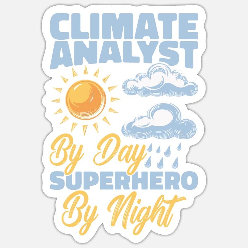 Analyste climat Sticker taille S (10 x 10 cm)