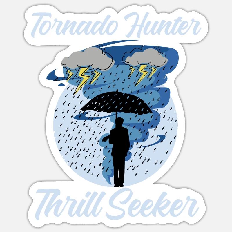 Storm Chasing: Tornado-Jäger Thrill Seeker Sticker Größe S (10 x 10 cm)