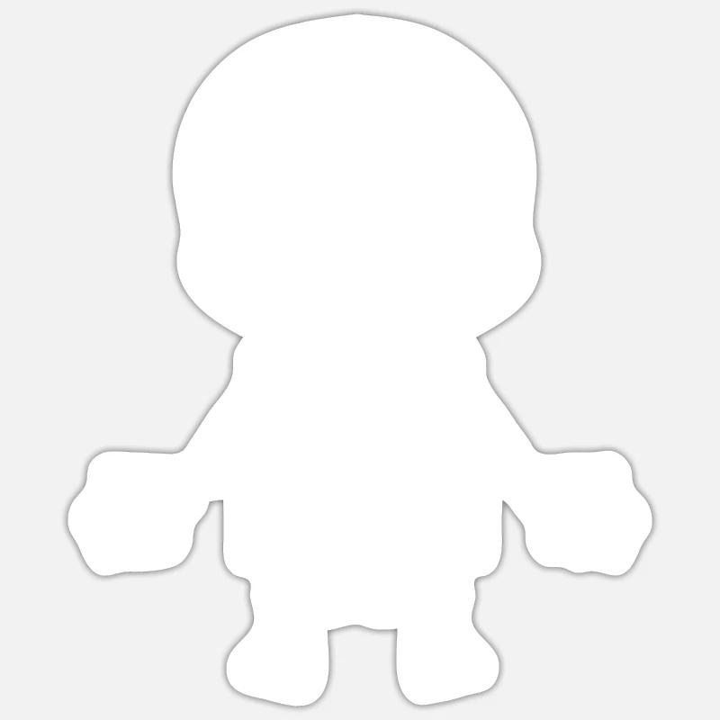Skeleton - Sticker size S (10 x 10 cm) - white matte