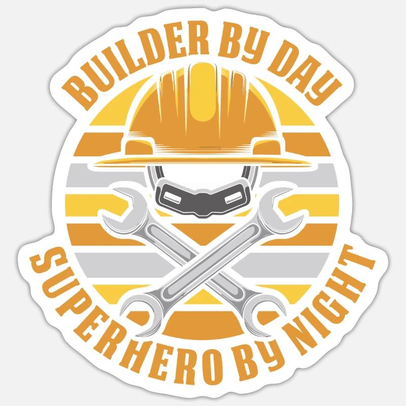 Builder Sticker size S (10 x 10 cm)