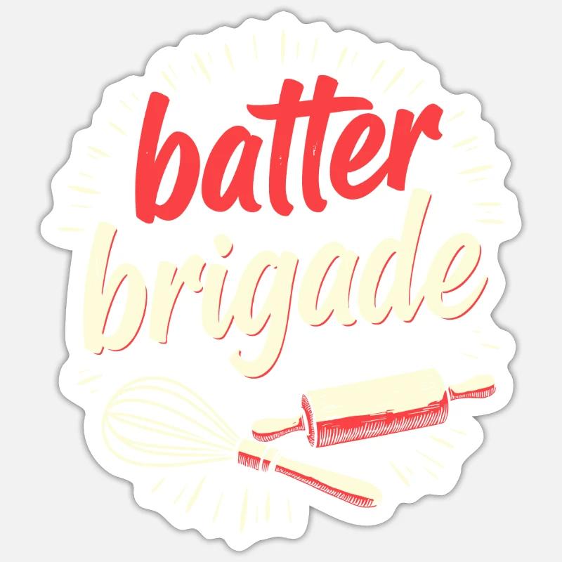 L’équipe Baker - Sticker taille S (10 x 10 cm) - blanc mat