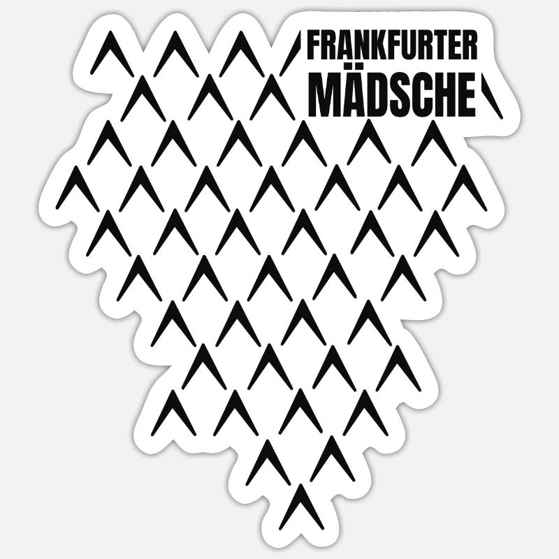 Frankfurter Mädsche FFM Hessen Dialect Bembel Sticker size S (10 x 10 cm)