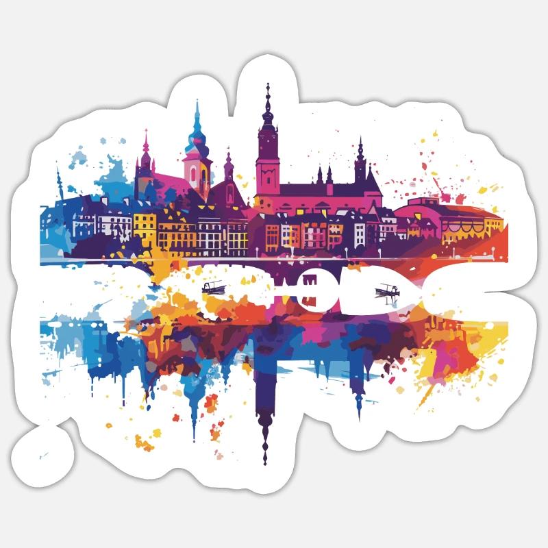 Bytom - Sticker size S (10 x 10 cm) - white matte
