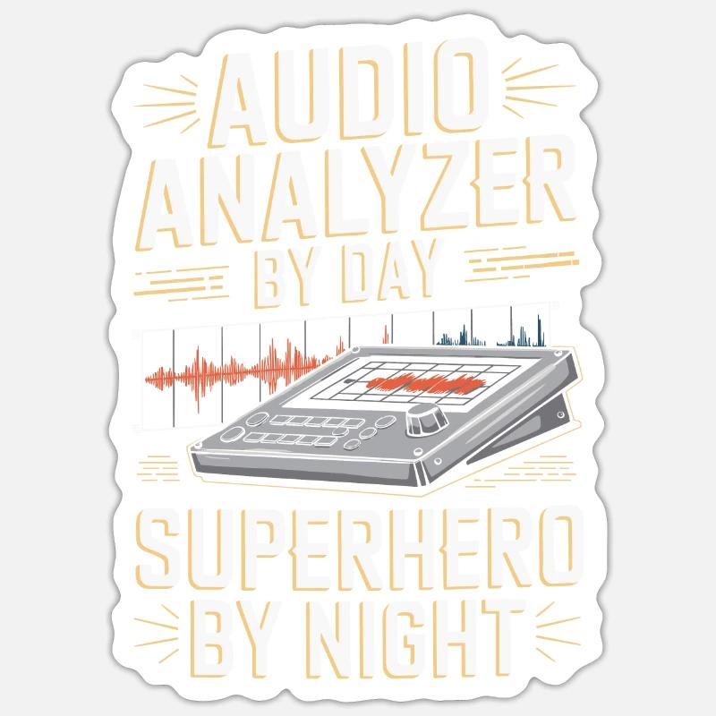 Audio Analyzer Sticker size S (10 x 10 cm)