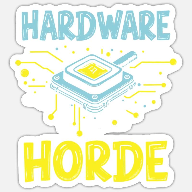 Hardware Engineer Team - Sticker size S (10 x 10 cm) - white matte