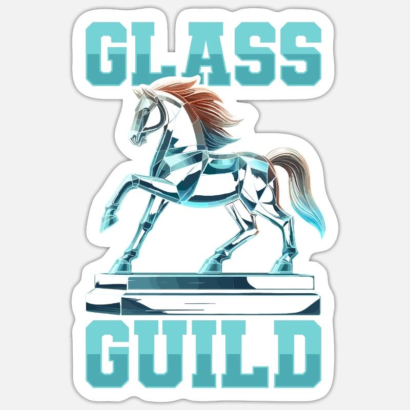 Equipe verrier - Sticker taille S (10 x 10 cm) - blanc mat