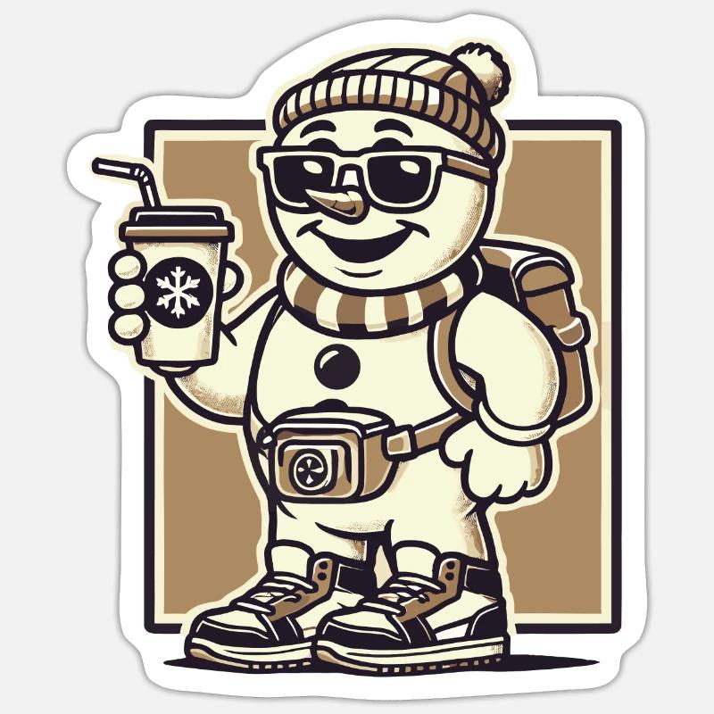 Funny Snobs Christmas Sarcasm - Sticker size S (10 x 10 cm) - white matte