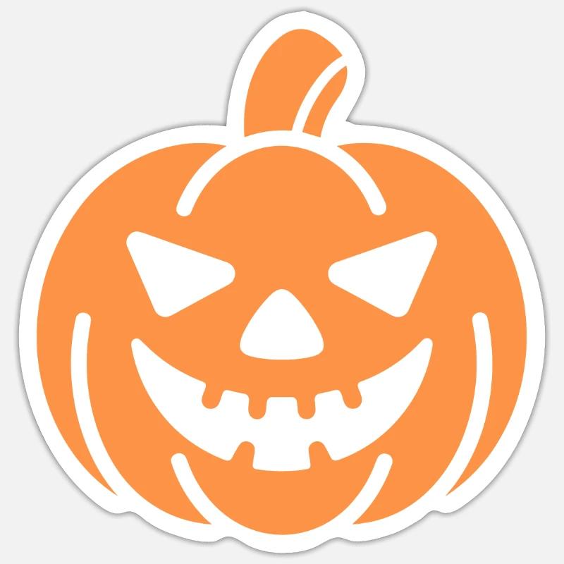 Pumpkin - Sticker size S (10 x 10 cm) - white matte