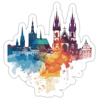 Elk - Sticker size S (10 x 10 cm) - white matte - Front